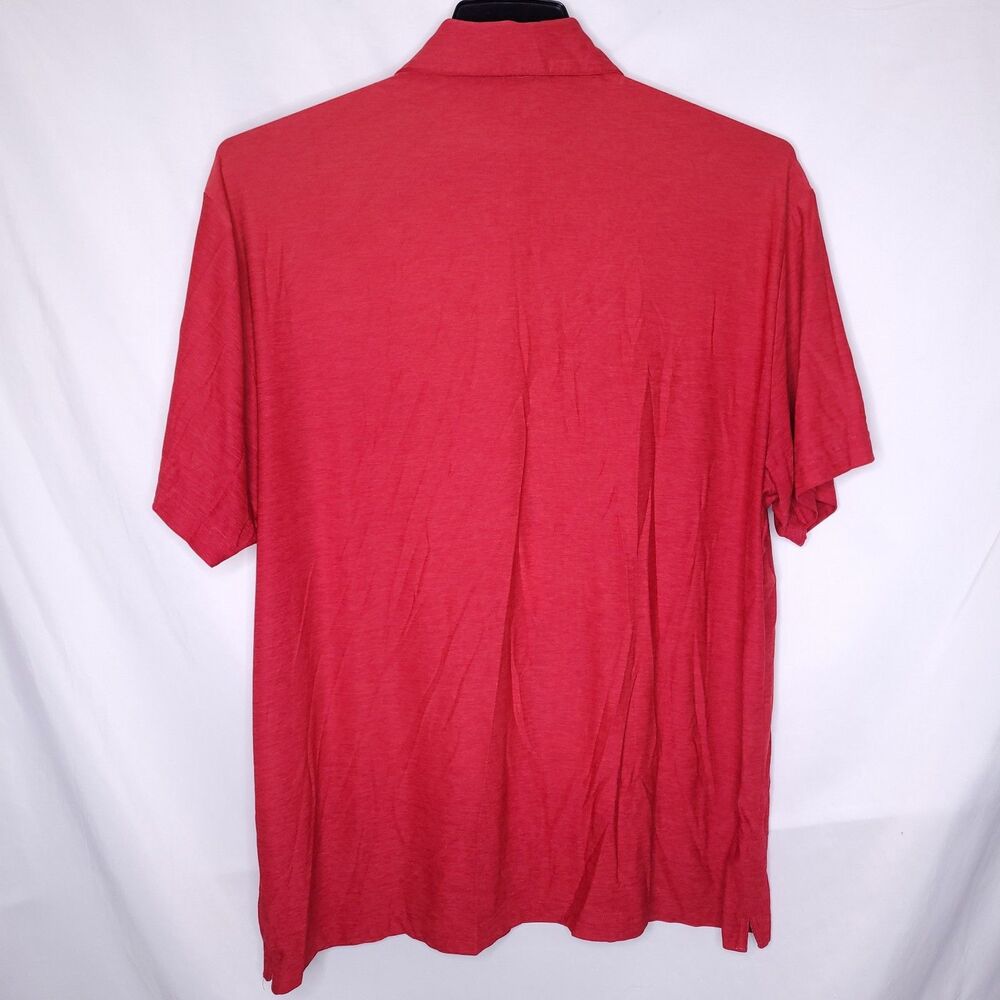 Under Armour Polo Shirt Mens XL Red Loose HeatGear Performance Willow Creek - Picture 6 of 11